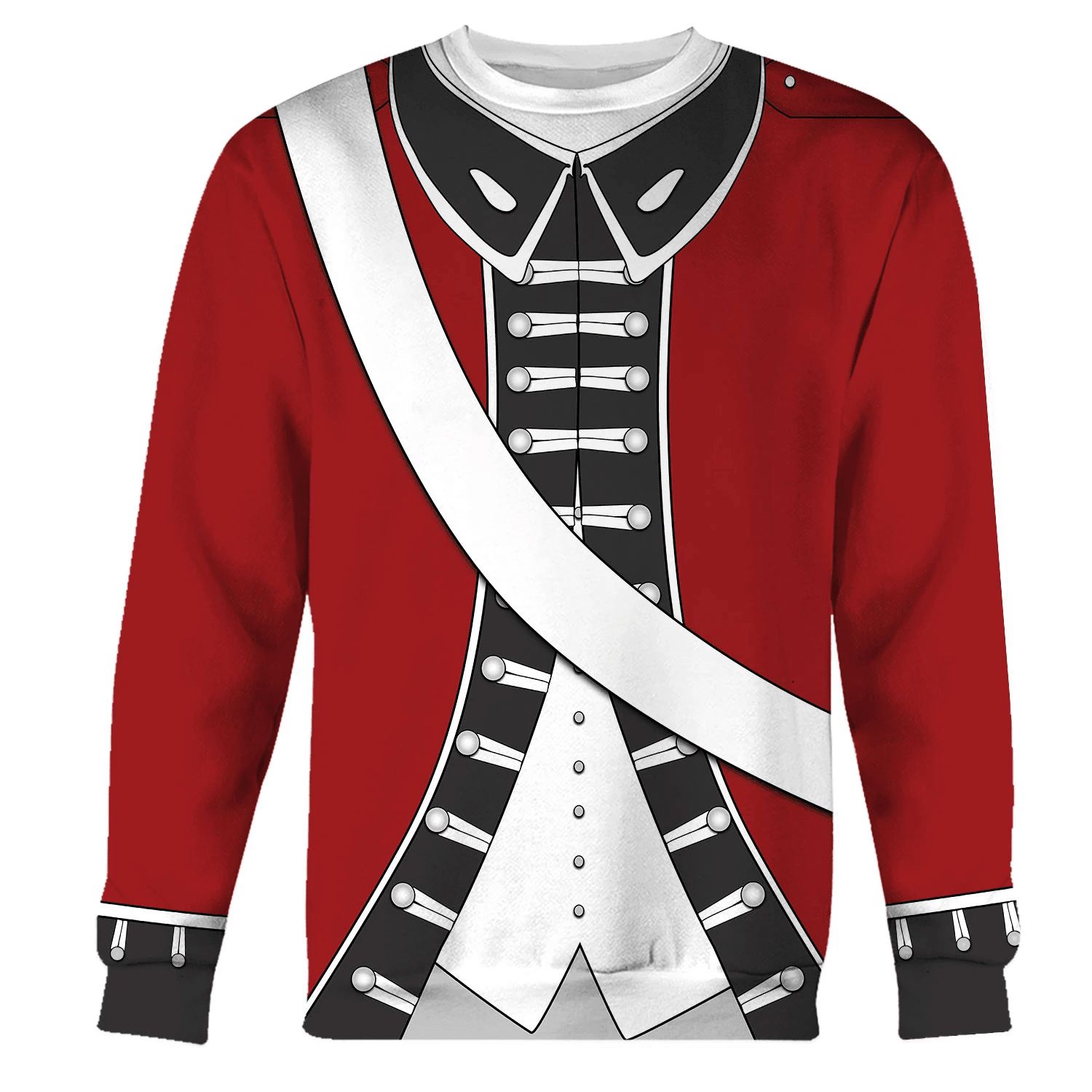 Gearhomie Loyalist Redcoat American Revolutionary War Costume Hoodie S Gearhomie