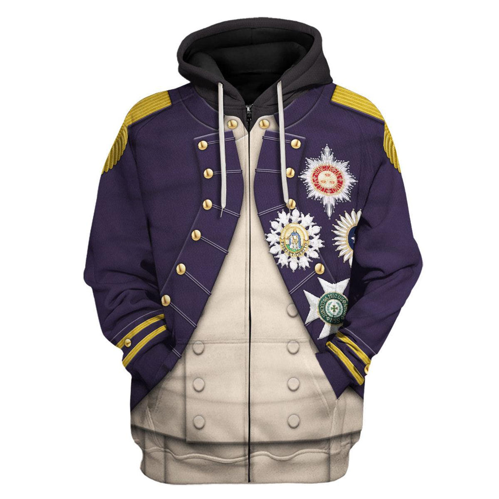 Gearhomie Nelson Uniform As Worn At Trafalgar All Over Print Hoodie Sweatshirt T-Shirt Tracksuit - DucG