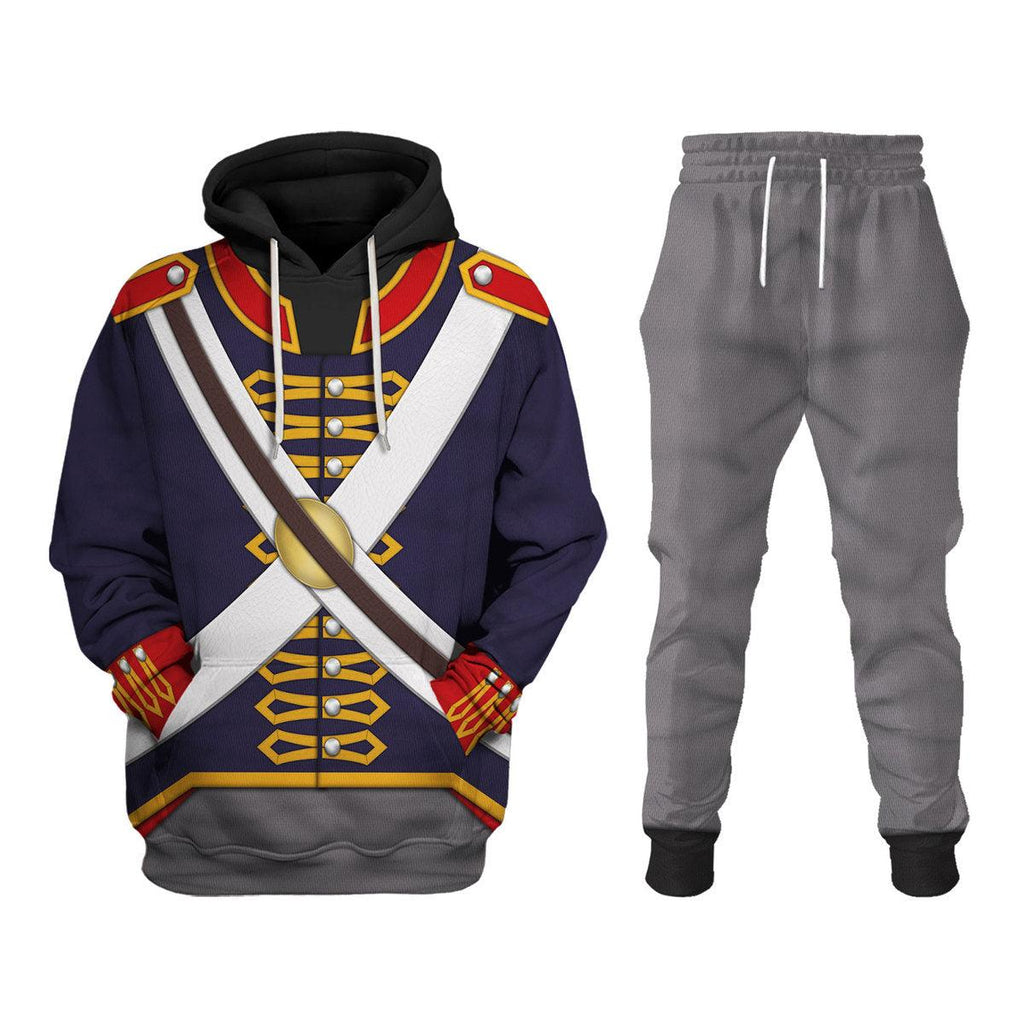Gearhomie Royal Foot Artillery – Gunner (1806-1815) Uniform All Over Print Hoodie Sweatshirt T-Shirt Tracksuit - Gearhomie.com