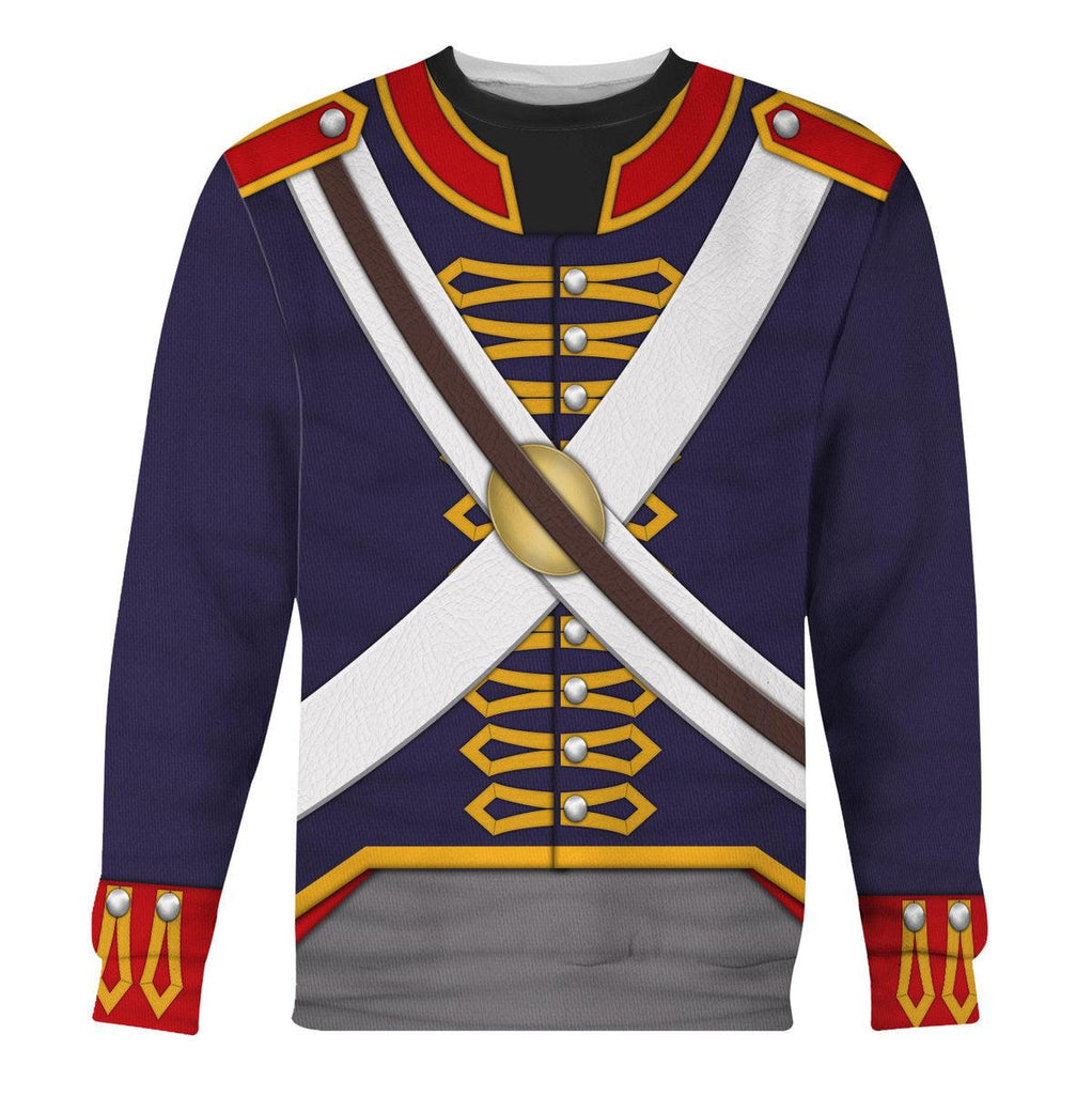 Gearhomie Royal Foot Artillery – Gunner (1806-1815) Uniform All Over Print Hoodie Sweatshirt T-Shirt Tracksuit - Gearhomie.com