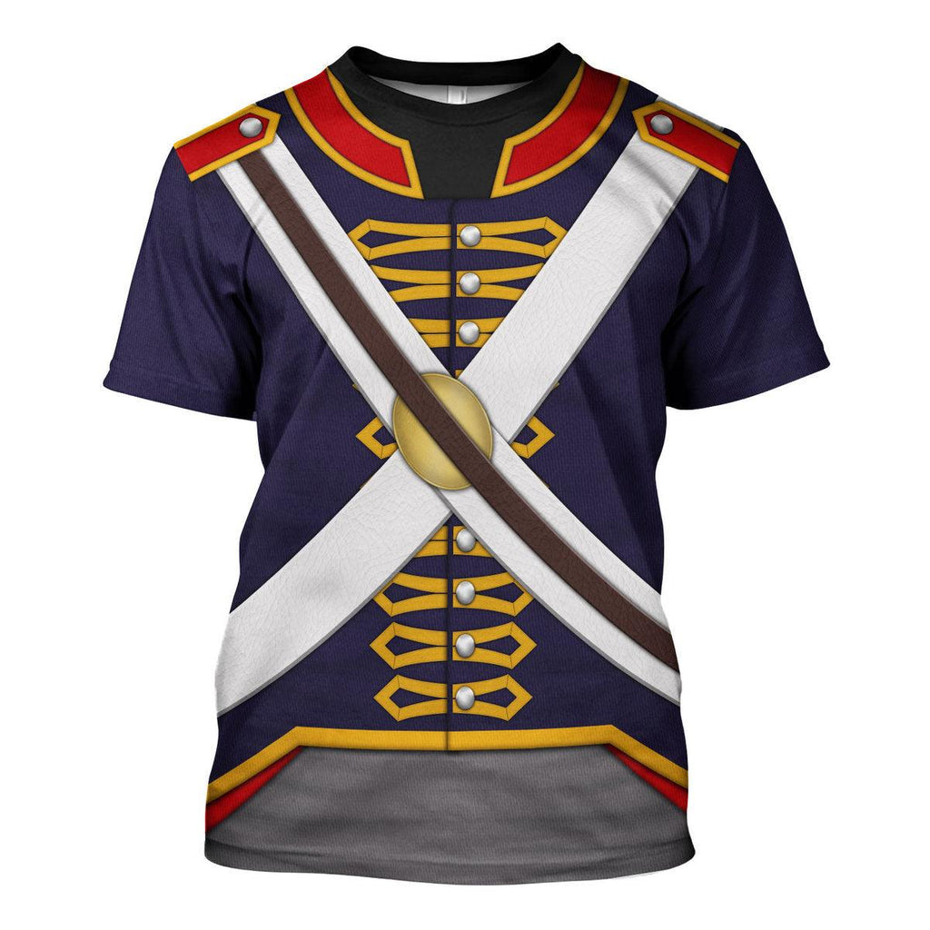 Gearhomie Royal Foot Artillery – Gunner (1806-1815) Uniform All Over Print Hoodie Sweatshirt T-Shirt Tracksuit - Gearhomie.com