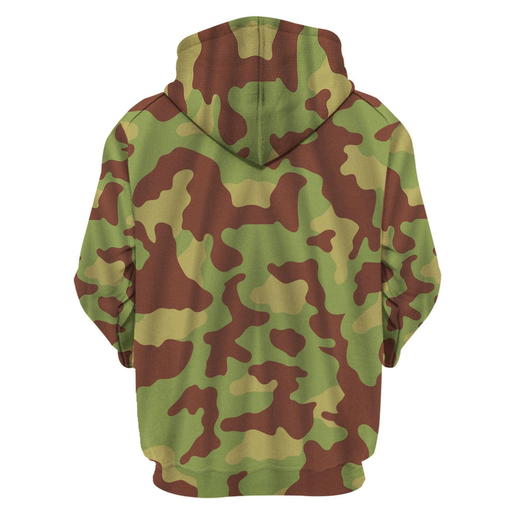 Gearhomie WW2 M1929 Telo Mimetico Military Camouflage Pattern Costume Hoodie Sweatshirt T-Shirt Tracksuit - Gearhomie.com