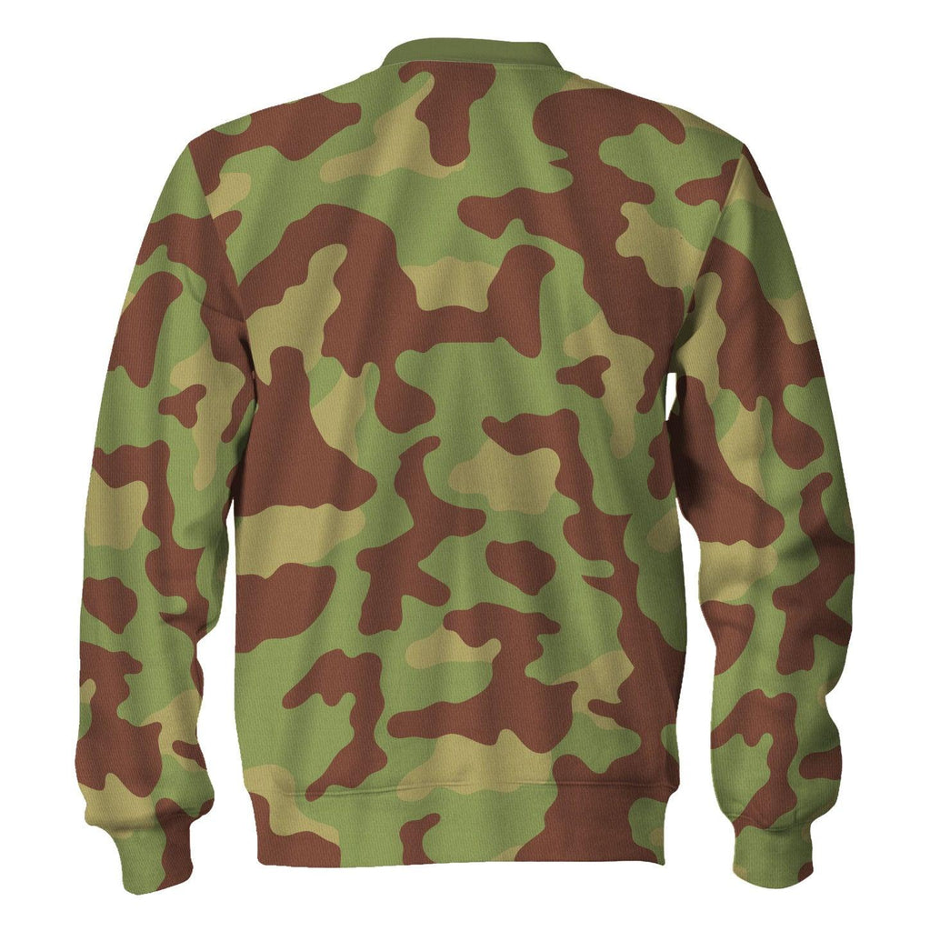 Gearhomie WW2 M1929 Telo Mimetico Military Camouflage Pattern Costume Hoodie Sweatshirt T-Shirt Tracksuit - Gearhomie.com