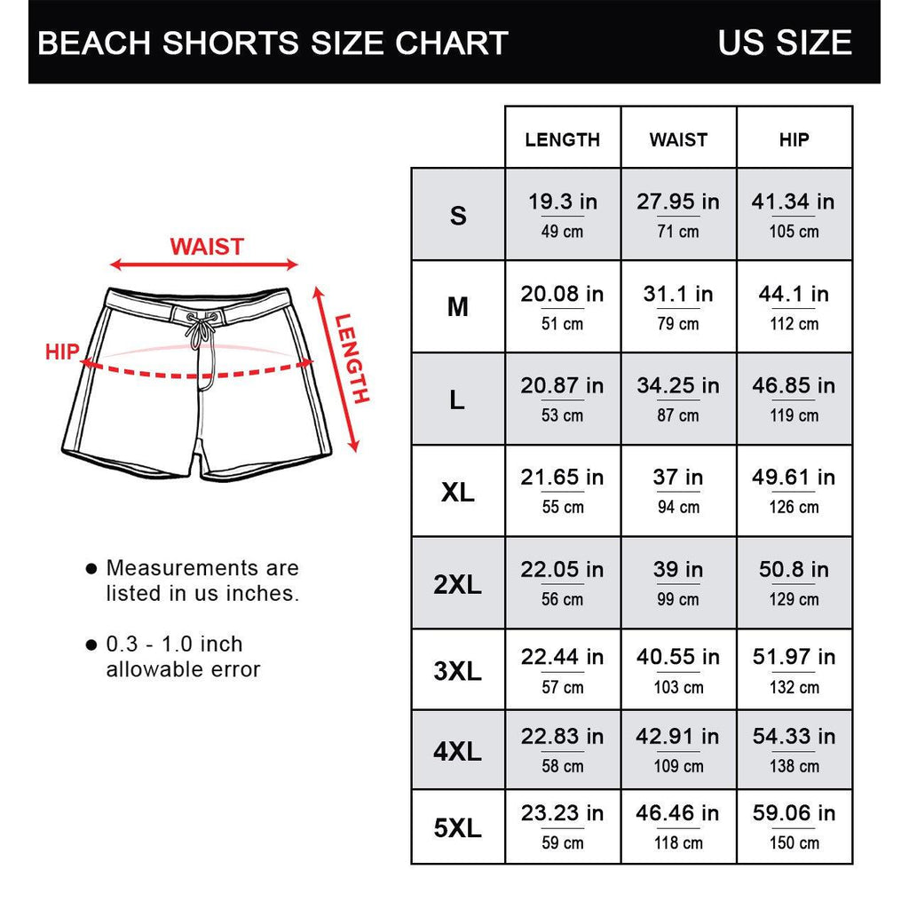 Pink Ranger x Tommy Vercetti Hawaiian Shirt Beach Shorts - Gearhomie.com