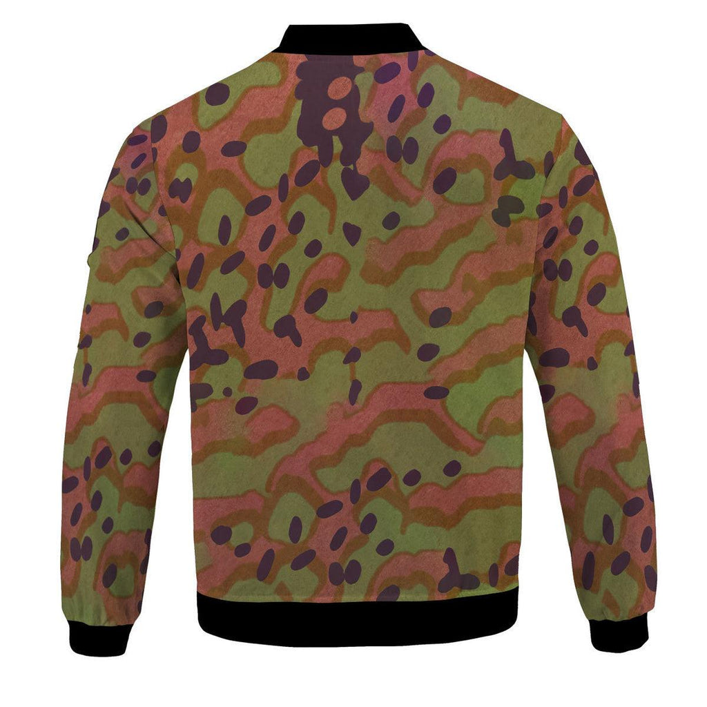 Platanenmuster German World War II Camouflage Patterns Bomber Jacket - DucG