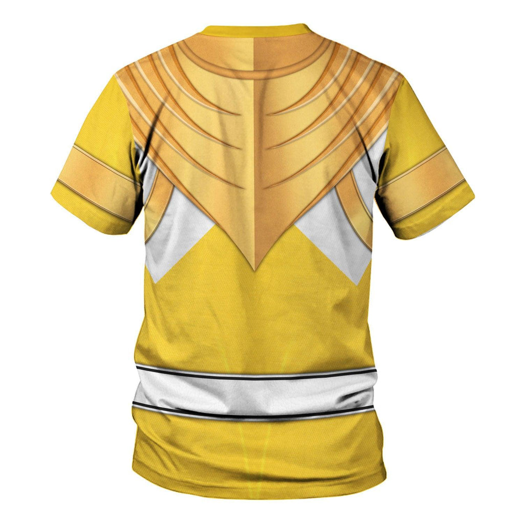 Yellow Ranger Dragon Shield Hoodies Sweatshirt T-shirt Hawaiian Tracksuit - Gearhomie.com