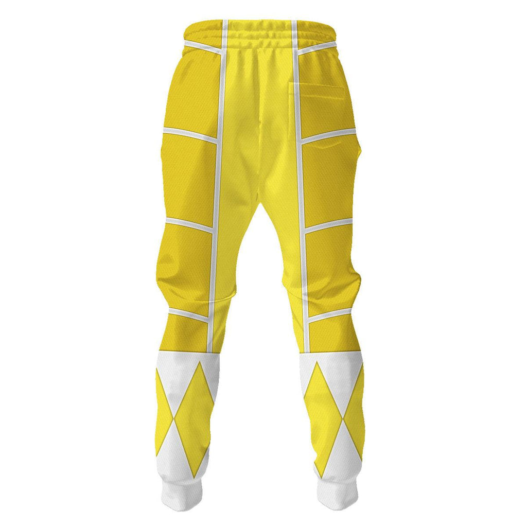 Yellow Ranger Mighty Morphin Cosplay Hoodies Sweatshirt T-shirt Hawaiian - Gearhomie.com