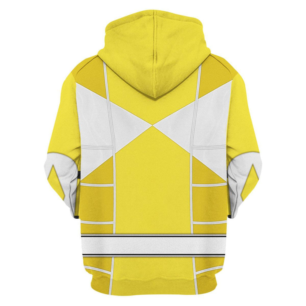 Yellow Ranger Mighty Morphin Cosplay Hoodies Sweatshirt T-shirt Hawaiian - Gearhomie.com