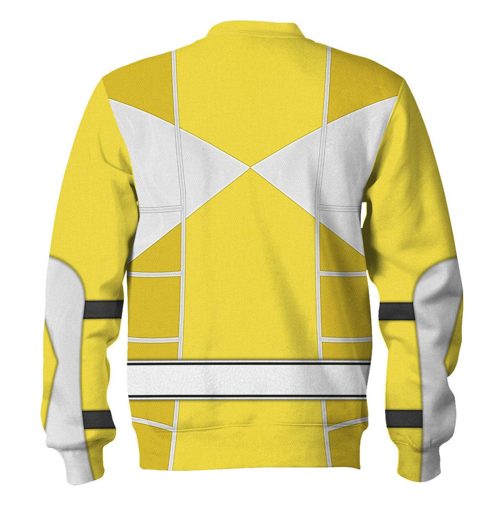 Yellow Ranger Mighty Morphin Cosplay Hoodies Sweatshirt T-shirt Hawaiian - Gearhomie.com